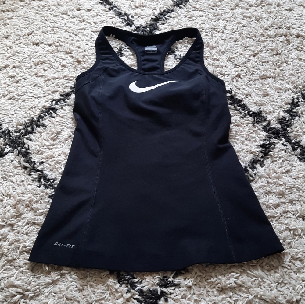 Nike Dri-Fit race back black athletic top